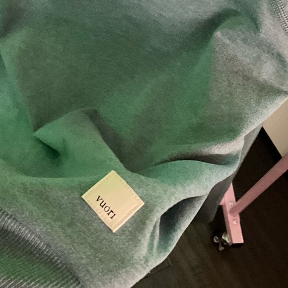 Vuori Women's Crew Neck Sweater - Teal - Picture 3 of 4